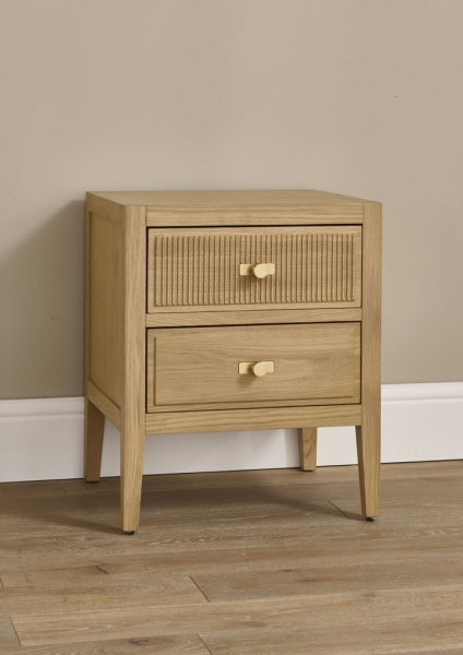 2 DRAWER BEDSIDE