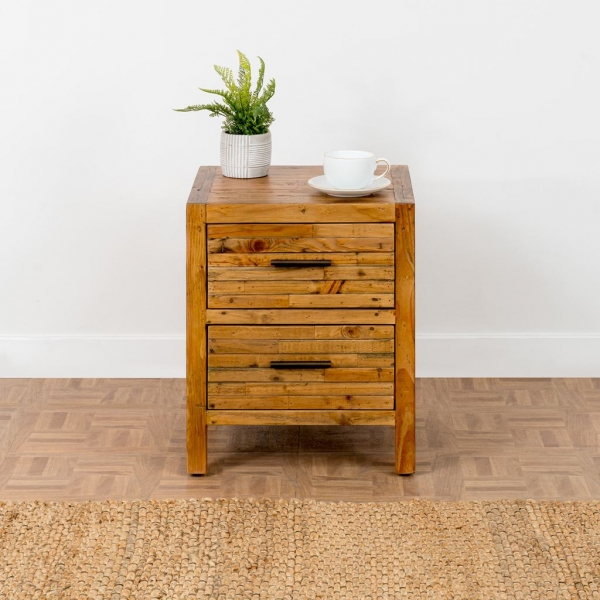 2 DRAWER BEDSIDE