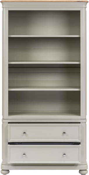 BOOKCASE WITH 2 DRAWERS