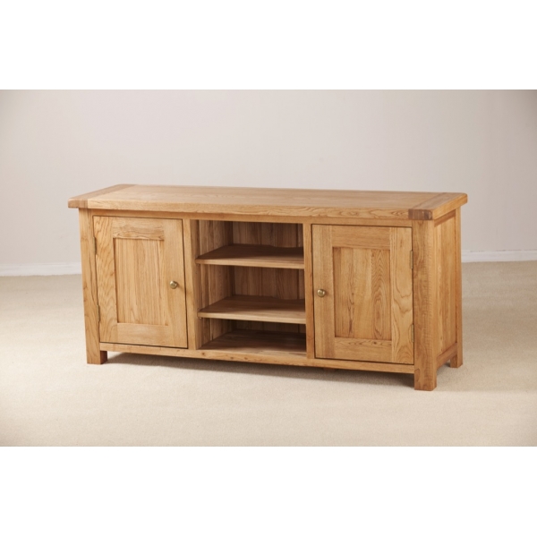LARGE TV UNIT WITH WOODEN DOORS