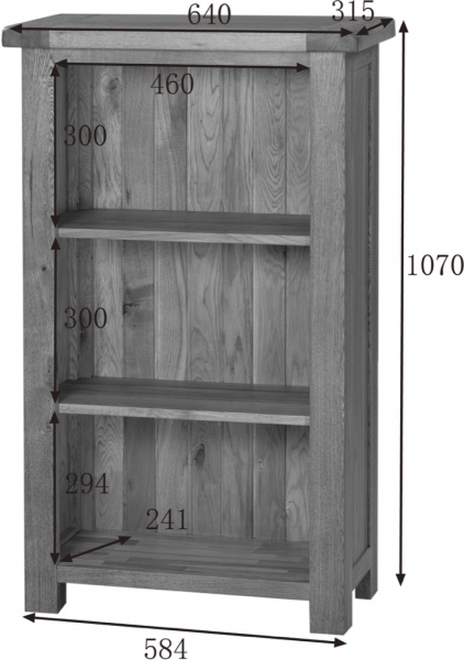 3' NARROW BOOKCASE