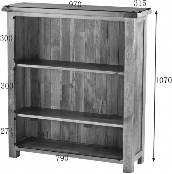 3' WIDE BOOKCASE