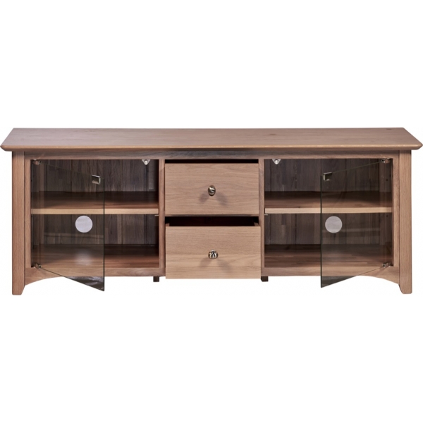 LARGE TV UNIT WITH GLASS DOORS