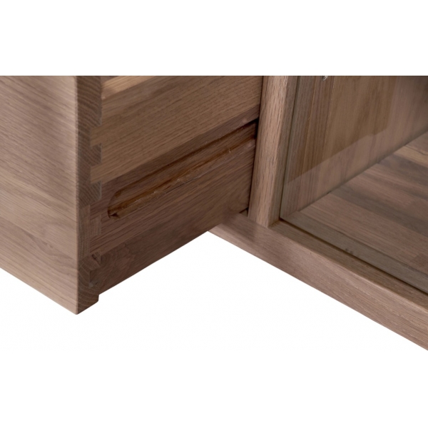 LARGE TV UNIT WITH GLASS DOORS