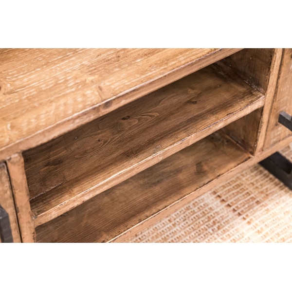 LARGE TV UNIT WITH WOODEN DOORS