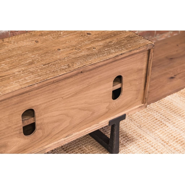 LARGE TV UNIT WITH WOODEN DOORS