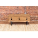 LARGE TV UNIT WITH WOODEN DOORS